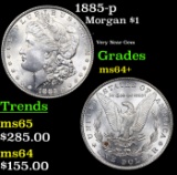 1885-p Morgan Dollar $1 Grades Choice+ Unc