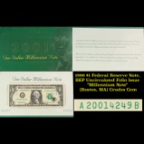 1999 $1 Federal Reserve Note, BEP Uncirculated Folio Issue 