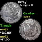 1921-p Morgan Dollar $1 Grades Select Unc