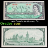 1967 Canada $1 (Ottawa, CA) Grades Gem CU