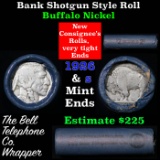 Buffalo Nickel Shotgun Roll in Old Bank Style 'Bell Telephone'  Wrapper 1926 & S Mint Ends.