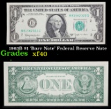 1963B $1 'Barr Note' Federal Reserve Note Grades xf