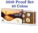 2019 Mint Proof Set In Original Case! 10 Coins Inside!