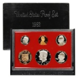 1982 Mint Proof Set In Original Case! 5 Coins Inside!