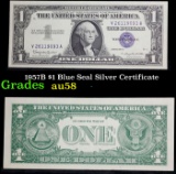 1957B $1 Blue Seal Silver Certificate Grades Choice AU/BU Slider