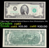 **Star Note** 1976 $2 Federal Reserve Note (Philadelphia, PA) Grades Select CU