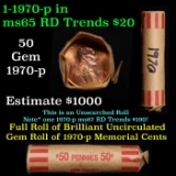 Lincoln 1c roll, 1970-p 50 pcs Coin-Tainer Wrapper.
