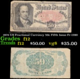 1876 US Fractional Currency 50c Fifth Issue Fr-1380 Grades f, fine