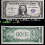1935G $1 Blue Seal Silver Certificate Grades Select AU