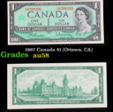 1967 Canada $1 (Ottawa, CA) Grades Choice AU/BU Slider