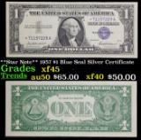 **Star Note** 1957 $1 Blue Seal Silver Certificate Grades xf+