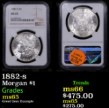 NGC 1882-s Morgan Dollar $1 Graded ms65 By NGC