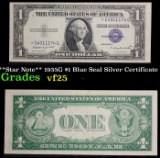 **Star Note** 1935G $1 Blue Seal Silver Certificate Grades vf+