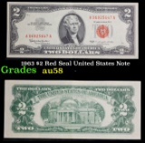 1963 $2 Red Seal United States Note Grades Choice AU/BU Slider