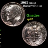 1965 sms Roosevelt Dime 10c Grades sp67