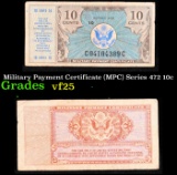 Military Payment Certificate (MPC) Series 472 10c Grades vf+