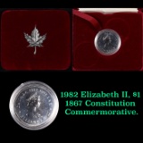 1982 Elizabeth II, $1 1867 Constitution Commermorative.