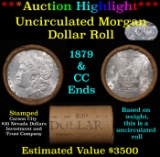 ***Auction Highlight*** 1879 & CC Uncirculated Morgan Dollar Shotgun Roll (fc)