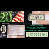 2003A $2 Federal Reserve Note, Uncirculated 2008 BEP Folio Issue (Richmond, VA) Grades Gem CU