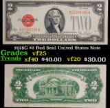 1928G $2 Red Seal United States Note Grades vf+