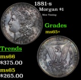 1881-s Morgan Dollar $1 Grades GEM+ Unc