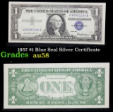 1957 $1 Blue Seal Silver Certificate Grades Choice AU/BU Slider