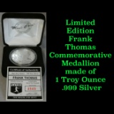 Limited Edition Frank Thomas Commemorative Medallion made of 1 Troy Ounce .999 Silver.