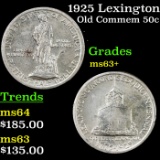 1925 Lexington Old Commem Half Dollar 50c Grades Select+ Unc