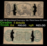 1876 US Fractional Currency 50c Third Issue Fr-1358 Grades f details