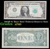 1963B $1 'Barr Note' Federal Reserve Note Grades xf