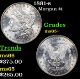 1881-s Morgan Dollar $1 Grades GEM+ Unc