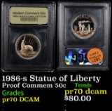 Proof 1986-s Statue of Liberty Modern Commem Half Dollar 50c Graded GEM++ Proof Deep Cameo By USCG