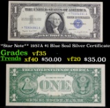 **Star Note** 1957A $1 Blue Seal Silver Certificate Grades vf++