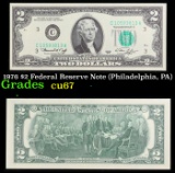 1976 $2 Federal Reserve Note (Philadelphia, PA) Grades Gem++ CU