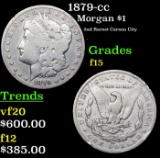 1879-cc Morgan Dollar $1 Grades f+