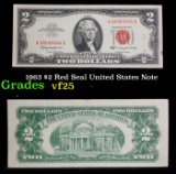 1963 $2 Red Seal United States Note Grades vf+