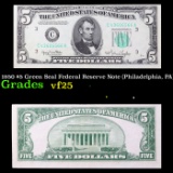 **Star Note** 1950D $5 Green Seal Federal Reserve Note (Chicago, IL) Grades vf+