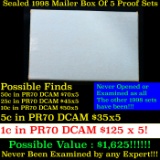 Original sealed box 5- 1998 United States Mint Proof Sets.