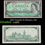 1967 Canada $1 (Ottawa, CA) Grades Gem CU