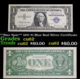 **Star Note** 1957 $1 Blue Seal Silver Certificate Grades Select CU