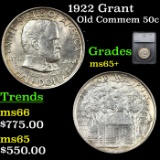 1922 Grant Old Commem Half Dollar 50c Graded ms65+ By SEGS