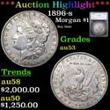 ***Auction Highlight*** 1896-s Morgan Dollar $1 Grades au53 By SEGS (fc)