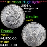 ***Auction Highlight*** 1894-o Morgan Dollar $1 Grades Select Unc By USCG (fc)