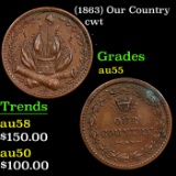 (1863) Our Country Civil War Token 1c Grades Choice AU