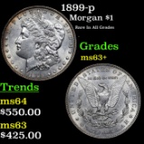 1899-p Morgan Dollar $1 Grades Select+ Unc