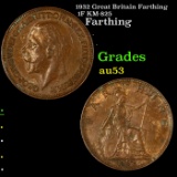 1932 Great Britain Farthing 1F KM-825 Grades Select AU