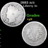 1883 n/c Liberty Nickel 5c Grades vg, very good