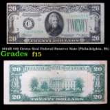 1934B $20 Green Seal Federal Reserve Note (Philadelphia, PA) Grades f+