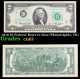 1976 $2 Federal Reserve Note (Philadelphia, PA) Grades Gem++ CU