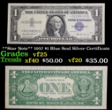 **Star Note** 1957 $1 Blue Seal Silver Certificate Grades vf+